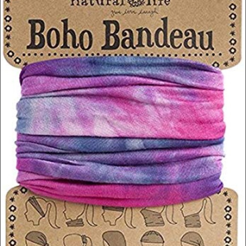 Tie dye pink Boho bandeau